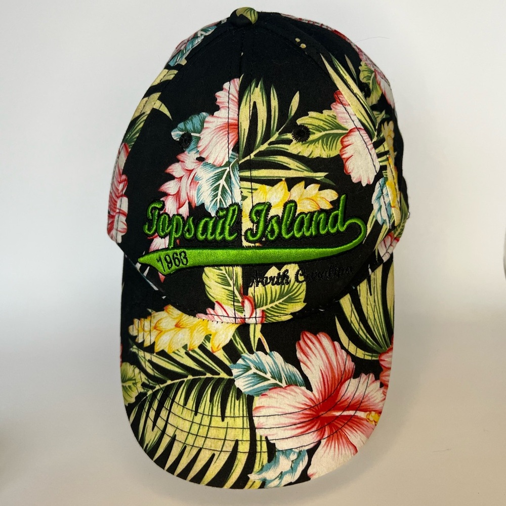 *3/$20* Topsail Island North Carolina SnapBack Adj Unisex Tropical Hibiscus Cap